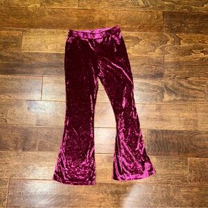 Girls velvet pants